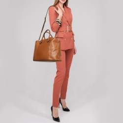 Furla Brown Leather Miastella Tote