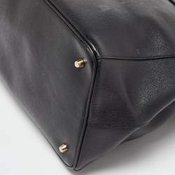 Furla Black Saffiano Leather Linda Tote