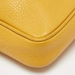 Furla Yellow Leather Lilli Camera Crossbody Bag