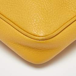 Furla Yellow Leather Lilli Camera Crossbody Bag