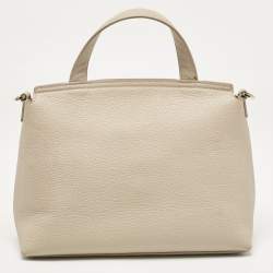 Furla Light Beige Leather Niki Top Handle Bag