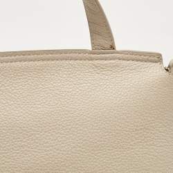 Furla Light Beige Leather Niki Top Handle Bag