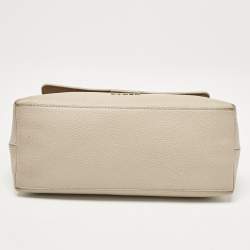 Furla Light Beige Leather Niki Top Handle Bag