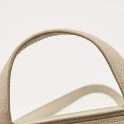 Furla Light Beige Leather Niki Top Handle Bag