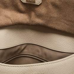 Furla Light Beige Leather Niki Top Handle Bag