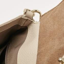 Furla Light Beige Leather Niki Top Handle Bag