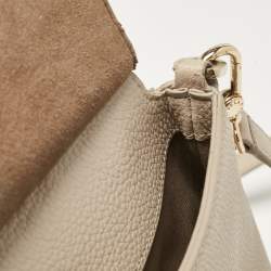 Furla Light Beige Leather Niki Top Handle Bag