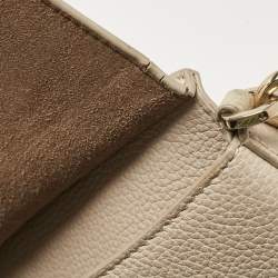 Furla Light Beige Leather Niki Top Handle Bag