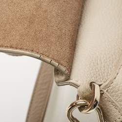 Furla Light Beige Leather Niki Top Handle Bag