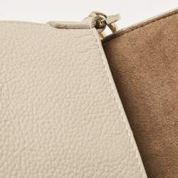 Furla Light Beige Leather Niki Top Handle Bag