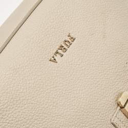Furla Light Beige Leather Niki Top Handle Bag