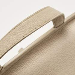 Furla Light Beige Leather Niki Top Handle Bag