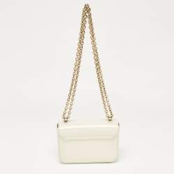 Furla Cream Patent Leather Metropolis Crossbody Bag