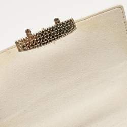 Furla Cream Patent Leather Metropolis Crossbody Bag