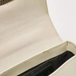 Furla Cream Patent Leather Metropolis Crossbody Bag