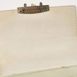 Furla Cream Patent Leather Metropolis Crossbody Bag