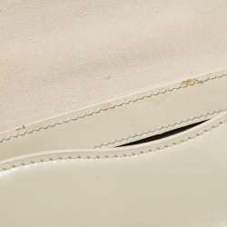Furla Cream Patent Leather Metropolis Crossbody Bag