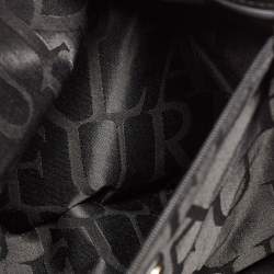 Pre Owned Furla Black Leather Flap Tote