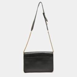 Pre Owned Furla Black Leather Metropolis Shoulder Bag