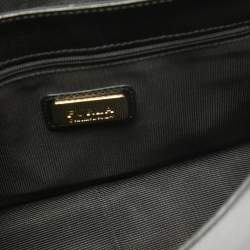 Pre Owned Furla Black Leather Metropolis Shoulder Bag