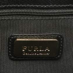 Pre Owned Furla Black Leather Metropolis Shoulder Bag