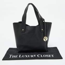 Furla Black Leather Small Musa Tote
