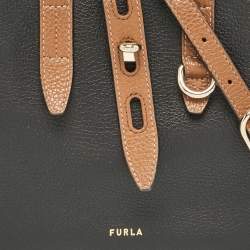 Furla Tricolor Leather Mini Net Tote
