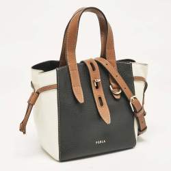 Furla Tricolor Leather Mini Net Tote