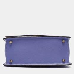 Pre Owned Furla Blue/Purple Leather Like Crossbody Bag