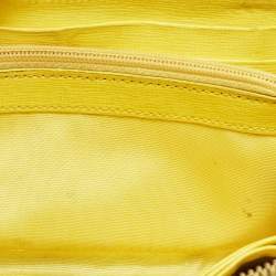 Furla Yellow Leather Zip Continental Wallet