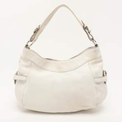 Furla White Leather Hobo