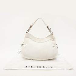 Furla White Leather Hobo