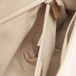 Furla Pale Pink Leather Flap Top Handle Bag