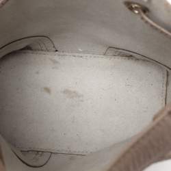 Furla Grey Leather Mini Stacy Drawstring Bucket Bag