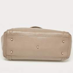 Furla Beige Leather Large College Tote