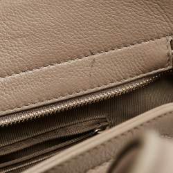 Furla Beige Leather Large College Tote