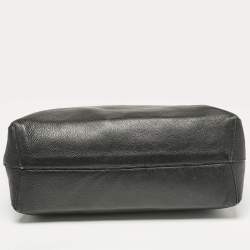 Furla Black Leather Melissa Shopper Tote
