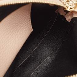 Pre Owned Furla Blush Pink Leather Mini Cara Crossbody Bag