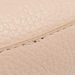 Pre Owned Furla Blush Pink Leather Mini Cara Crossbody Bag