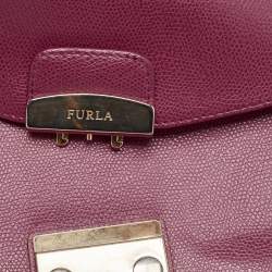 Pre Owned Furla Pink Leather Metropolis Shoulder Bag