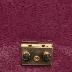 Pre Owned Furla Pink Leather Metropolis Shoulder Bag