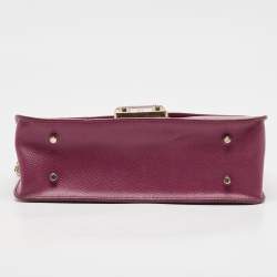 Pre Owned Furla Pink Leather Metropolis Shoulder Bag