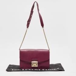 Pre Owned Furla Pink Leather Metropolis Shoulder Bag