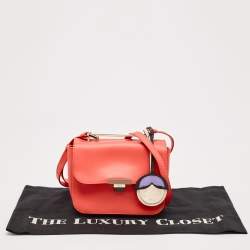 Furla Orange Leather Elisir Crossbody Bag