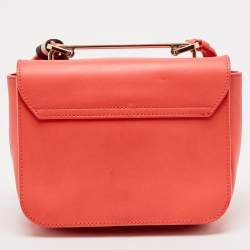 Furla Orange Leather Elisir Crossbody Bag