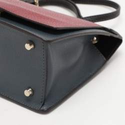 Pre Owned Furla Tricolor Leather Like Crossbody Bag