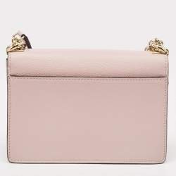 Pre Owned Furla Pink Leather Mimi Shoulder Bag