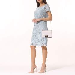 Pre Owned Furla Pink Leather Mimi Shoulder Bag