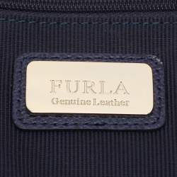 Furla Blue Leather Satchel