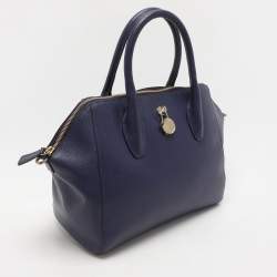 Furla Blue Leather Satchel
